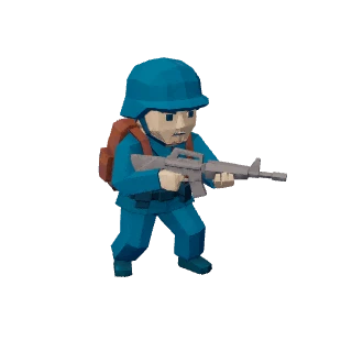 Rifles, a blue army unit in Low Sun